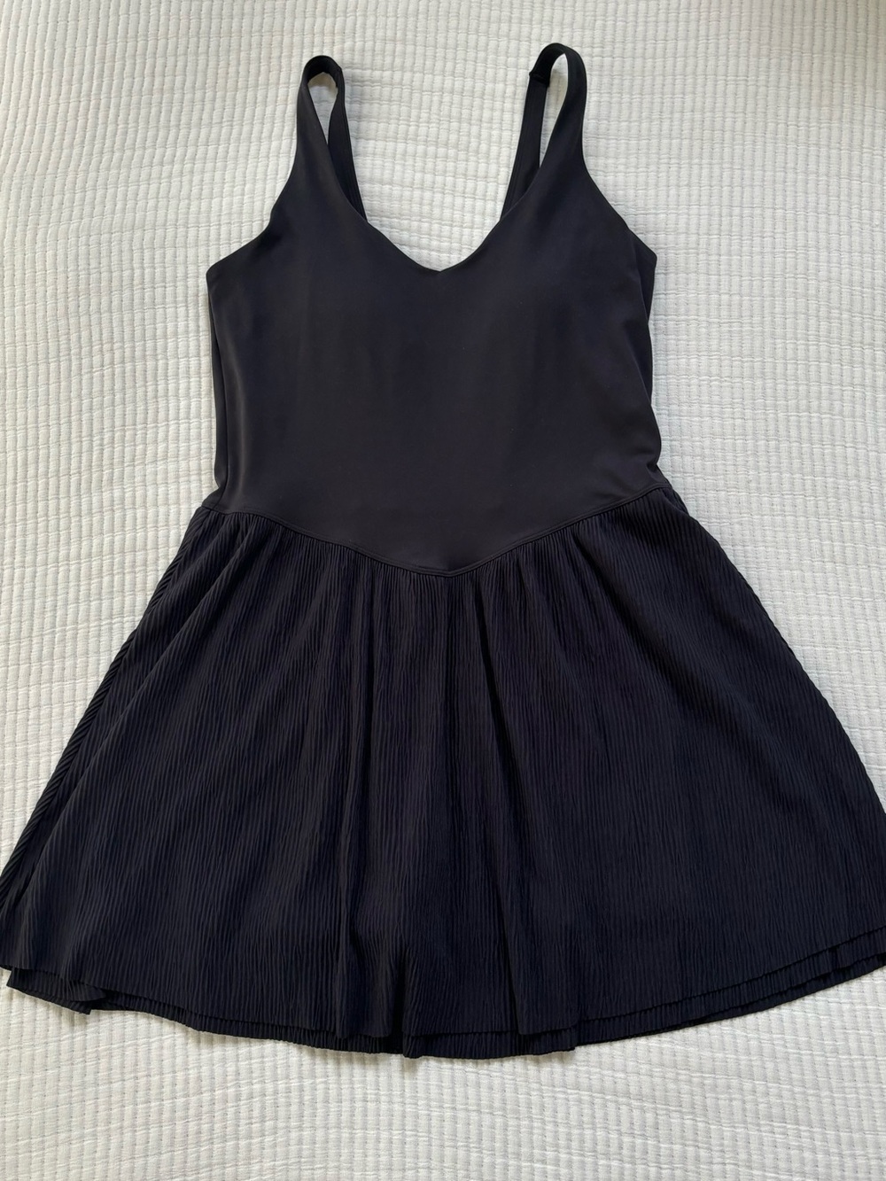 All in Motion Women’s Knit Plisse Active Dress Black Size Medium
